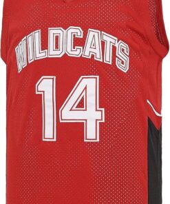 Wildcats Basketball Jersey for Men 14 Troy Bolton 8 Chad Danforth High School Jersey