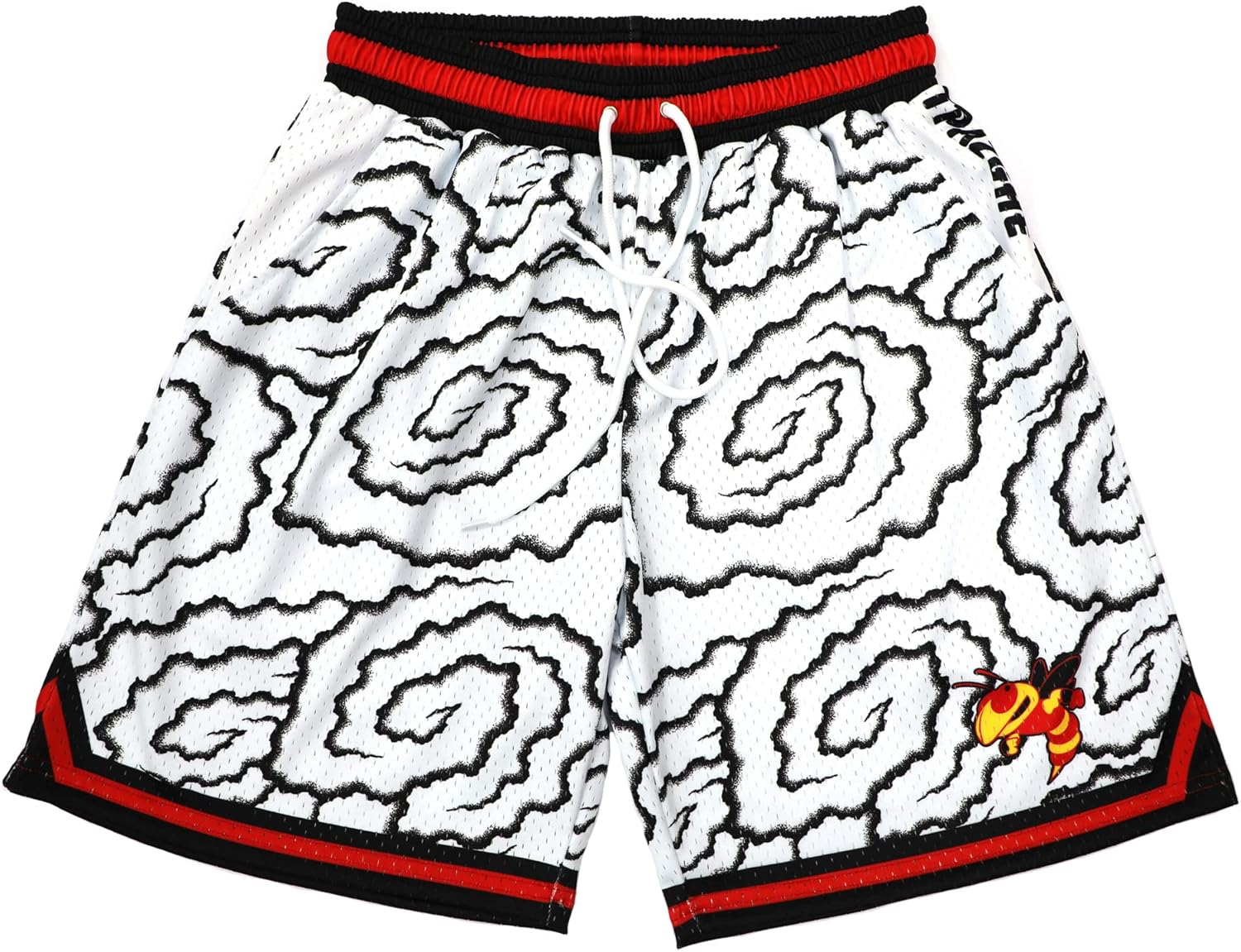 Men Basketball Shorts Graphic Mesh Drawstring Retro Sport Workout Gym Running Athletic Shorts - Image 8