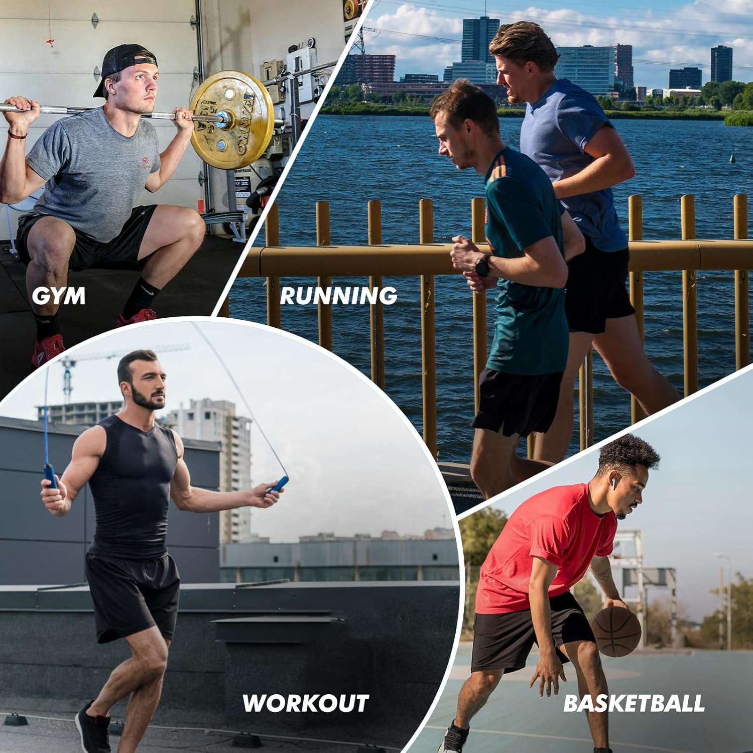 5 Pack Athletic Basketball Mens Shorts with Zipper Pockets - Lightweight Quick Dry Gym Workout Running Shorts for Men - Image 4