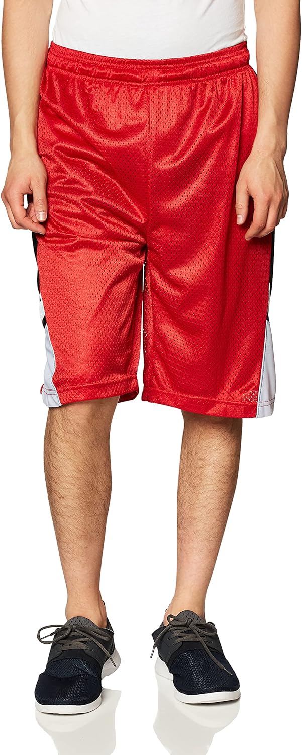 Southpole Mens Athletic Gym Basketball Mesh Shorts with Pockets, Inseam 12", Quick Dry, Breathable - Image 4