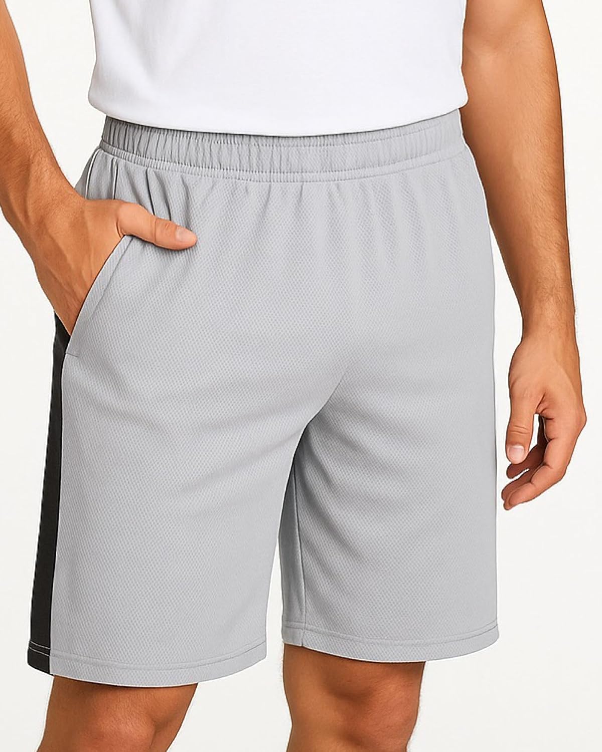 Mad Game Mens Shorts - 3 Pack Quick Dry Basketball Running Gym Mens Athletic Shorts with Pockets and Drawstring (Sizes: S-XL) - Image 2