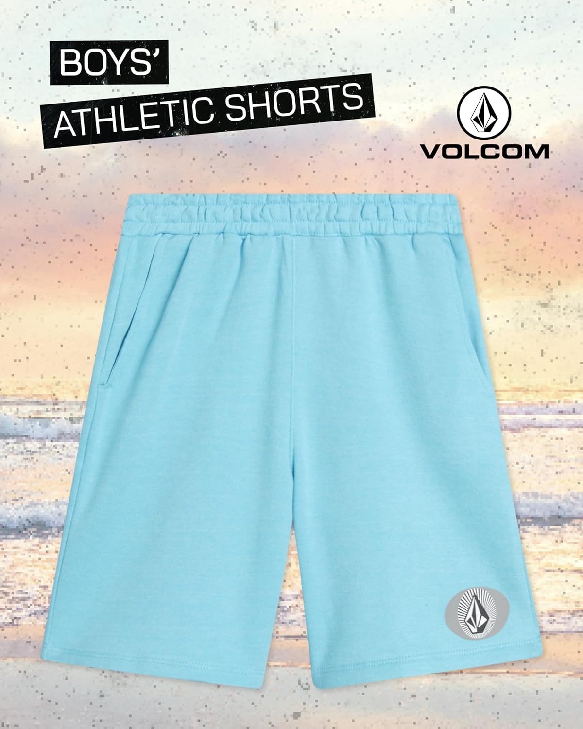 Volcom Boys Athletic Shorts - Soft Fleece Sweat Shorts for Boys - Gym Shorts for Basketball Running & Daily Play (Size: 8-16) - Image 2