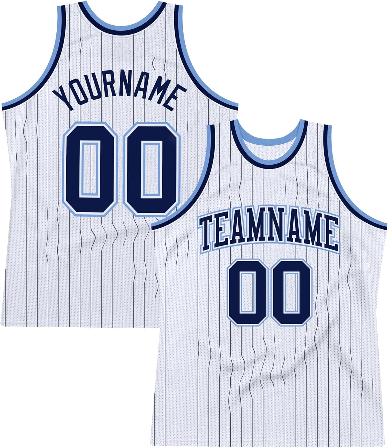 Custom Name Team Name Number White Purple Pinstripe Purple Authentic Basketball Jersey, Personalized Uniform Basketball Shirt - Image 17