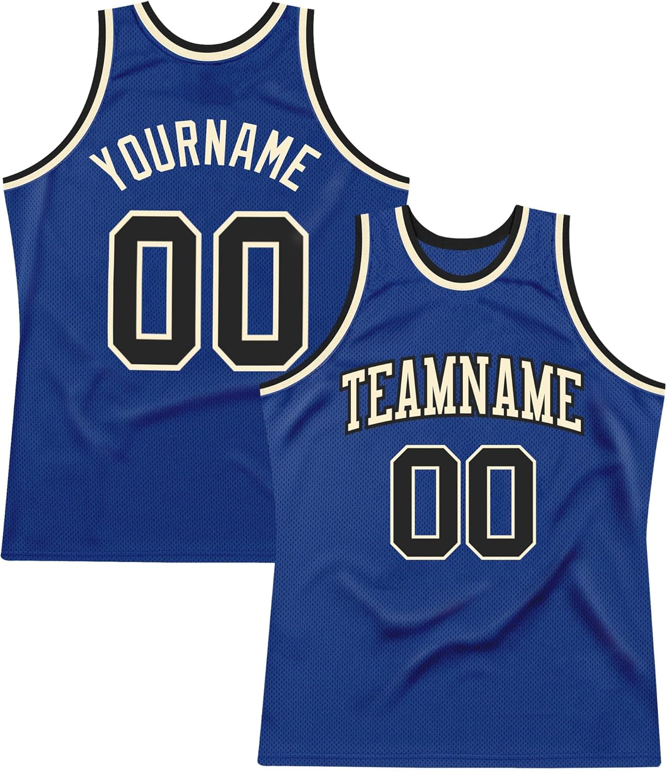 Custom Name Team Name Number Gray Royal-Gold Authentic Throwback Basketball Jersey, Personalized Basketball Jersey - Image 16