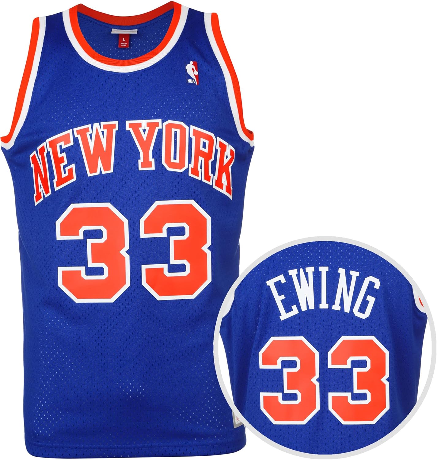 New York Knicks Patrick Ewing 1991 Road Swingman Jersey