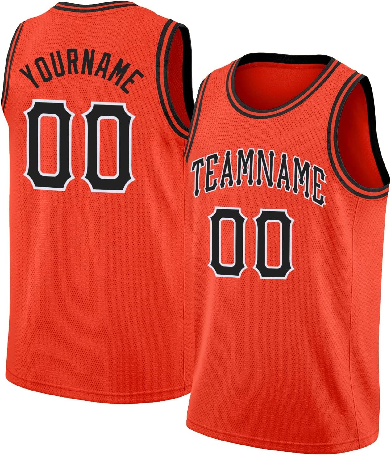 Custom Name Team Name Number Black Gold-Red Round Neck Rib-Knit Basketball Jersey, Personalized Uniform Basketball Shirt - Image 10