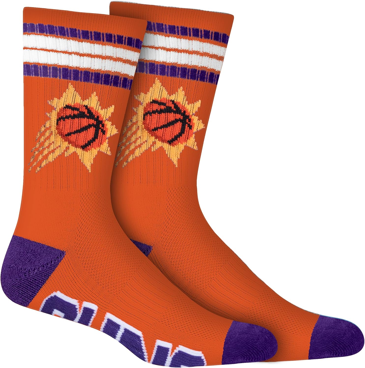 Ultra Game Men's NBA Official Athletic Cushioned Secure Fit Team Crew Socks – 3 Pack - Image 3