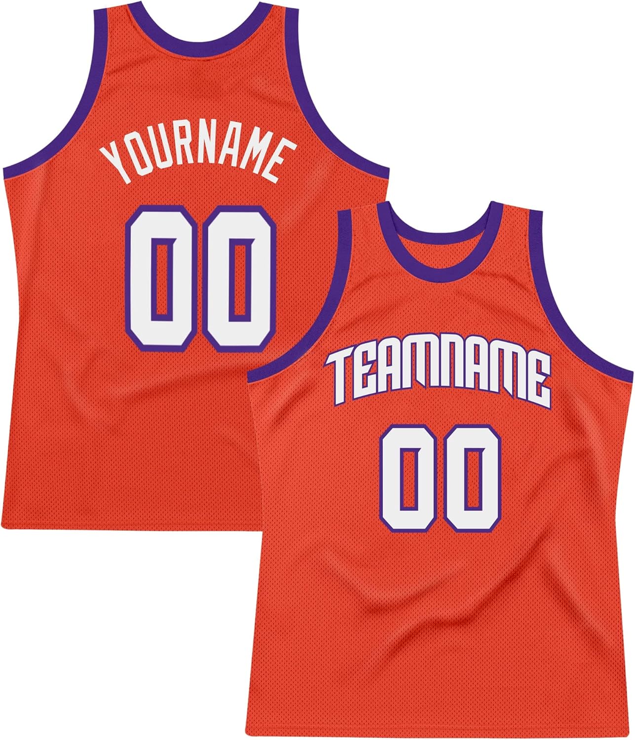 Custom Name Team Name Number Black Royal-Orange Authentic Throwback Basketball Jersey, Personalized Uniform Basketball Shirt - Image 15