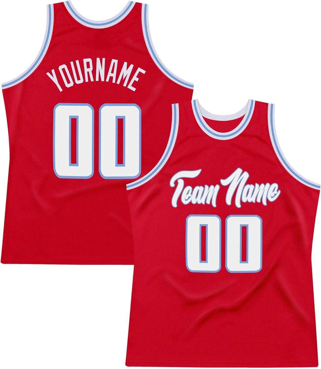 Custom Name Team Name Number Red Green-White Authentic Throwback Basketball Jersey, Personalized Uniform Basketball Shirt - Image 30