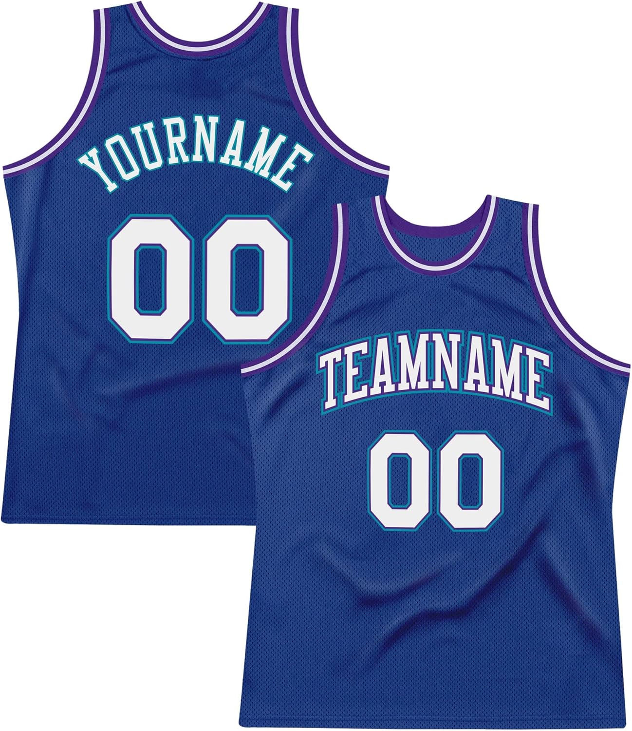 Custom Name Team Name Number Blue Pinstripe White-Red Authentic Basketball Jersey, Personalized Uniform Basketball Shirt - Image 26