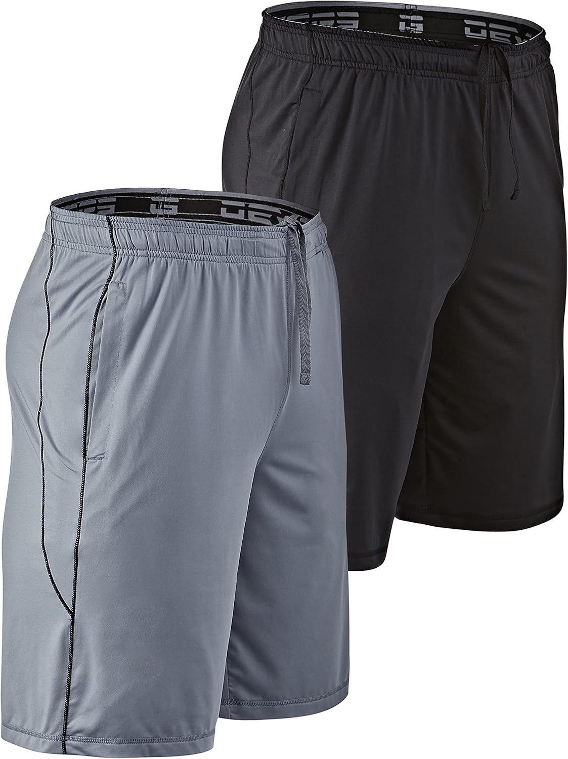 DEVOPS Men's 2-Pack Loose-Fit 10" Workout Gym Shorts with Pockets - Image 13