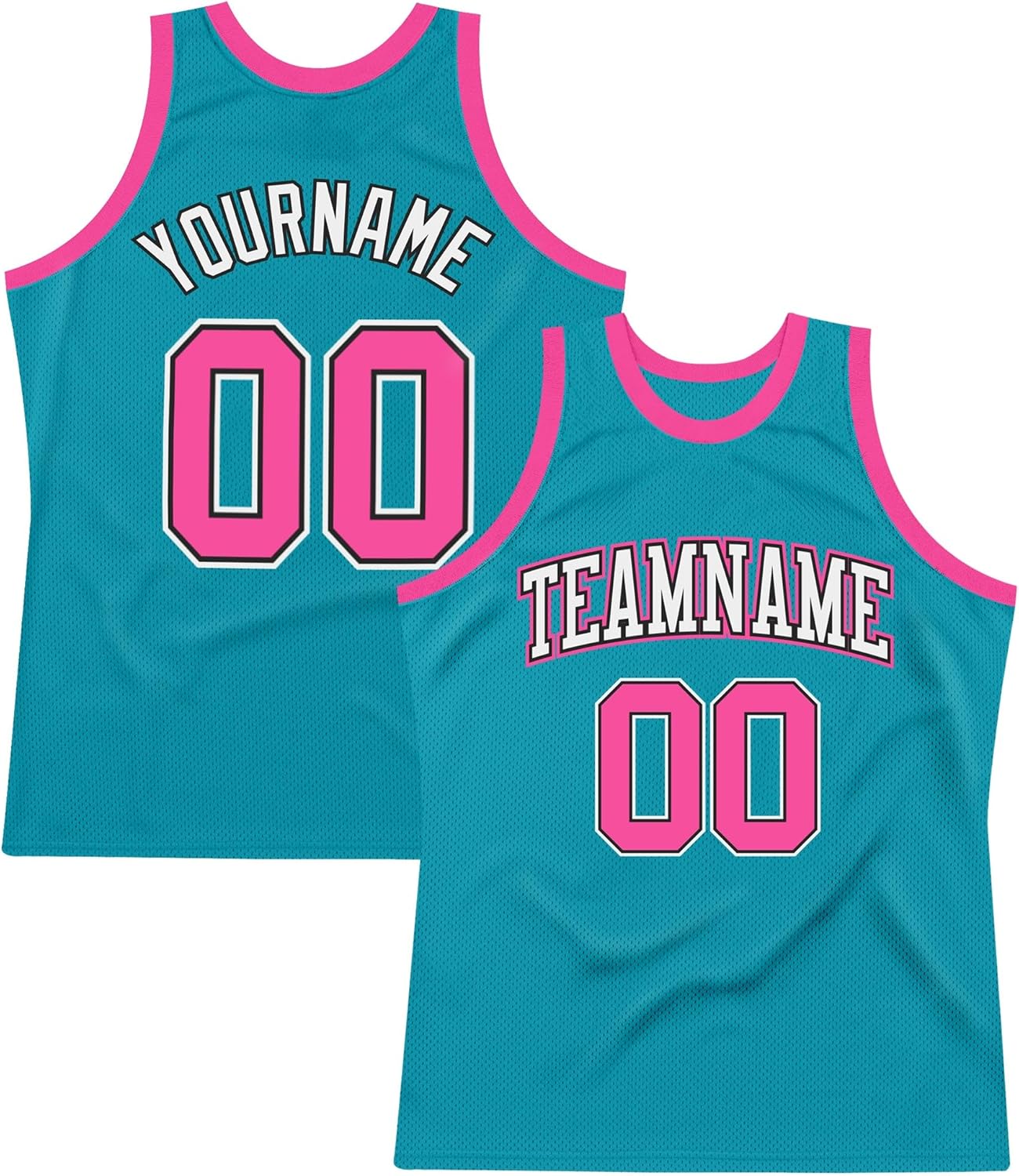 Custom Name Team Name Number Black Old Gold-Teal Authentic Throwback Basketball Jersey, Personalized Basketball Jersey - Image 27