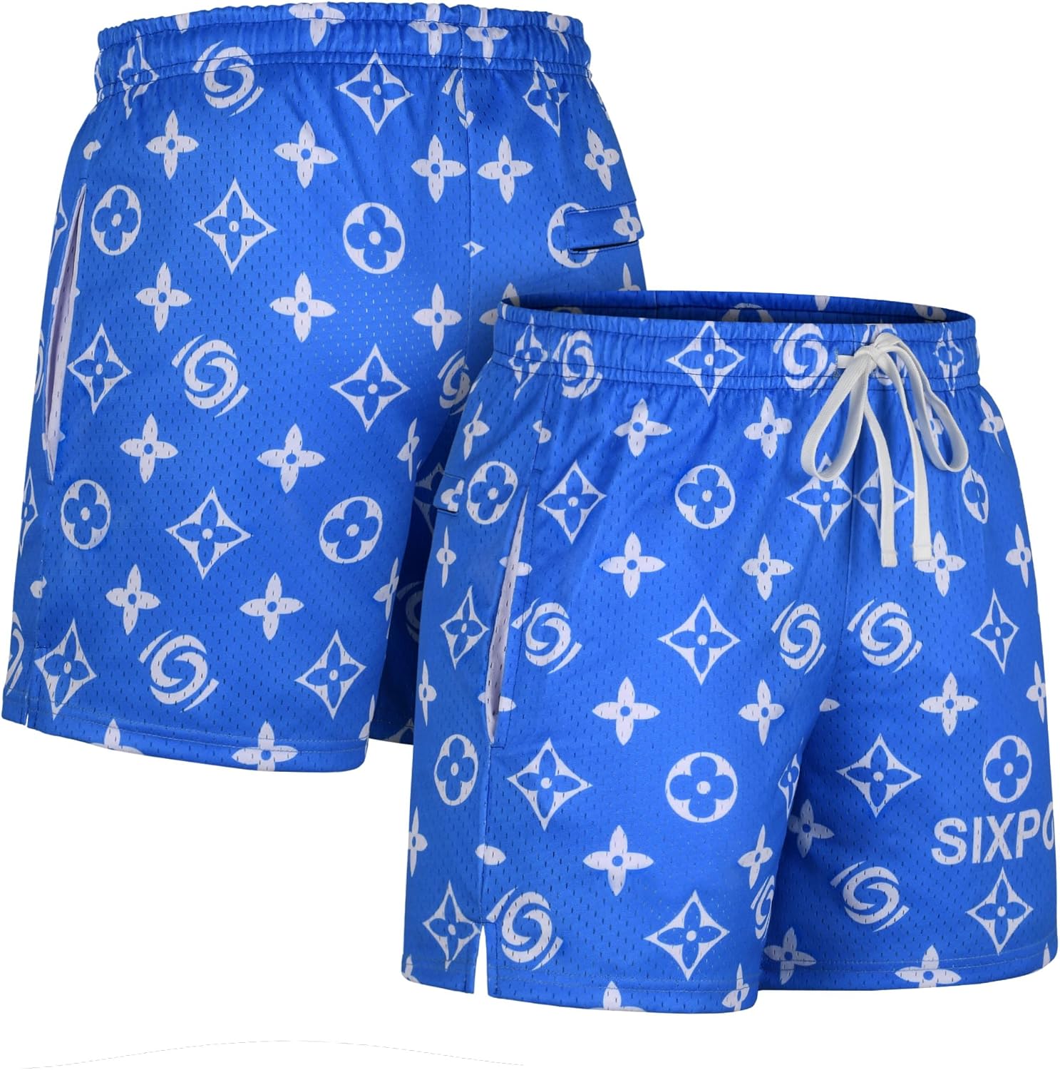 Men's Athletic Shorts - 100% Polyester, Mesh Shorts Quick Dry, Graphic Print Gym Shorts Men, Basketball Shorts for Men - Image 7