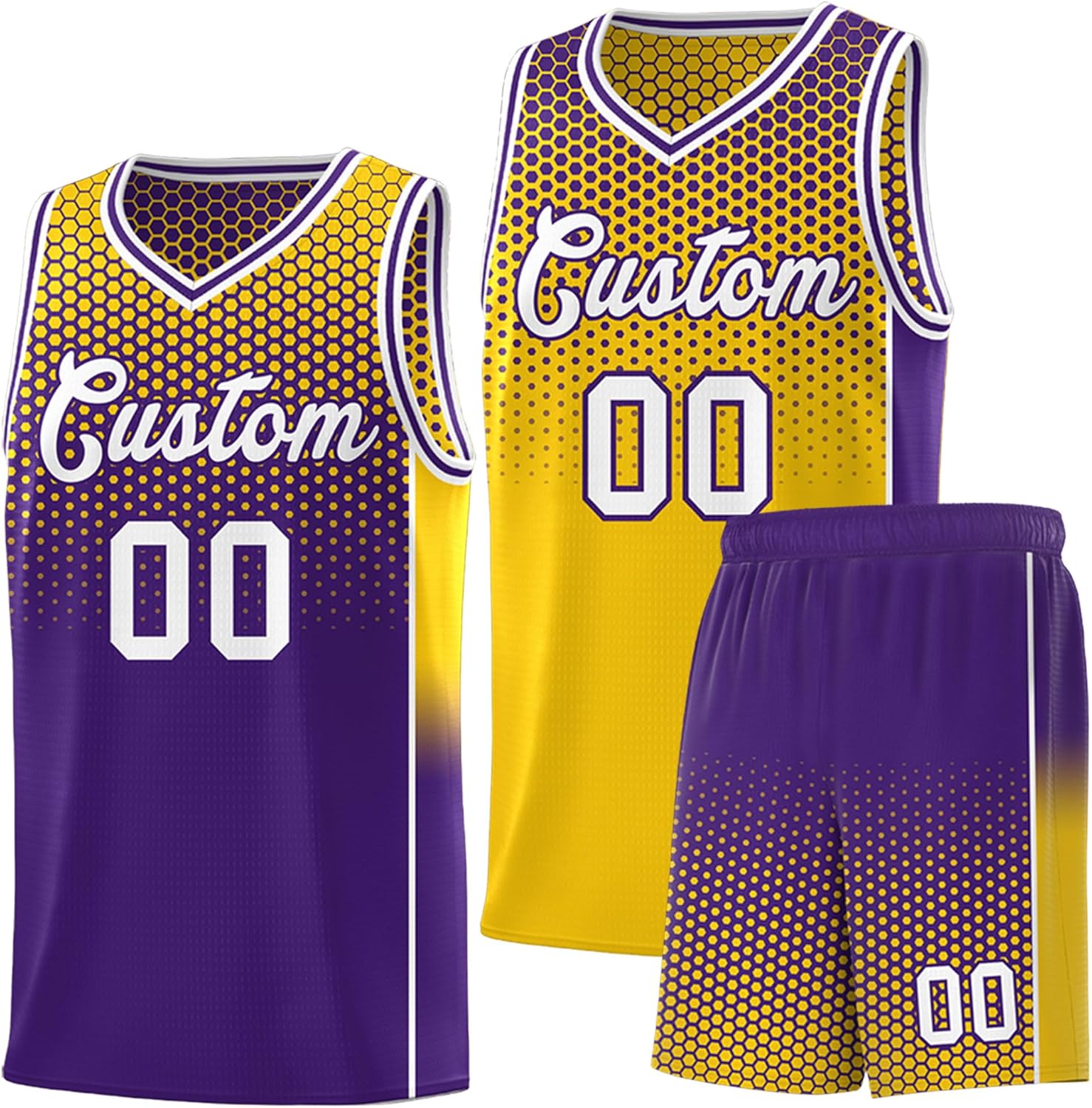 KXK Personalized Your Own Team Reversible Basketball Jersey for Men Women Youth - Custom Add Print Name Number Logo - Image 22