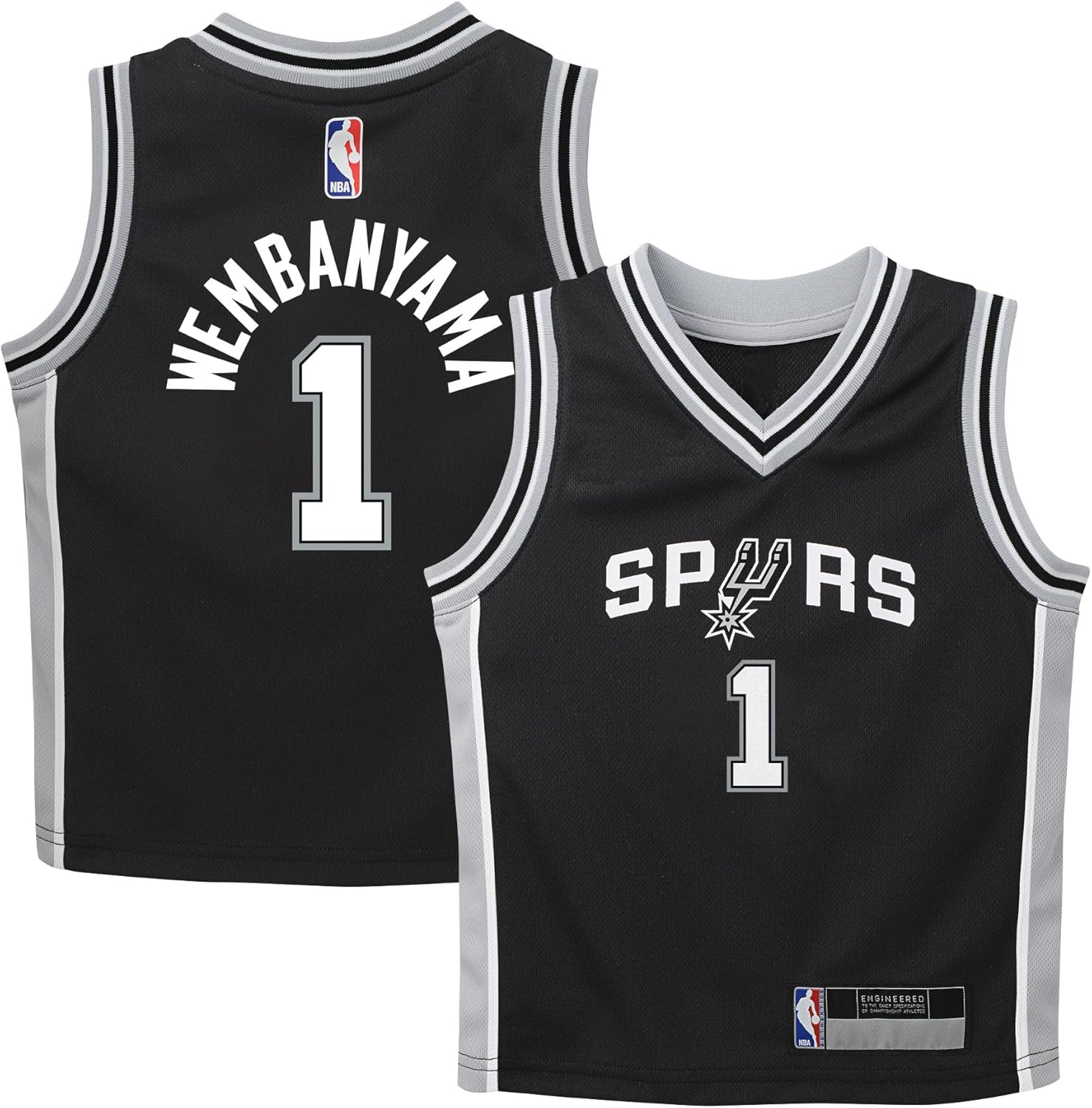 Victor Wembanyama San Antonio Spurs NBA Toddler 2-4 Black Icon Edition Player Jersey