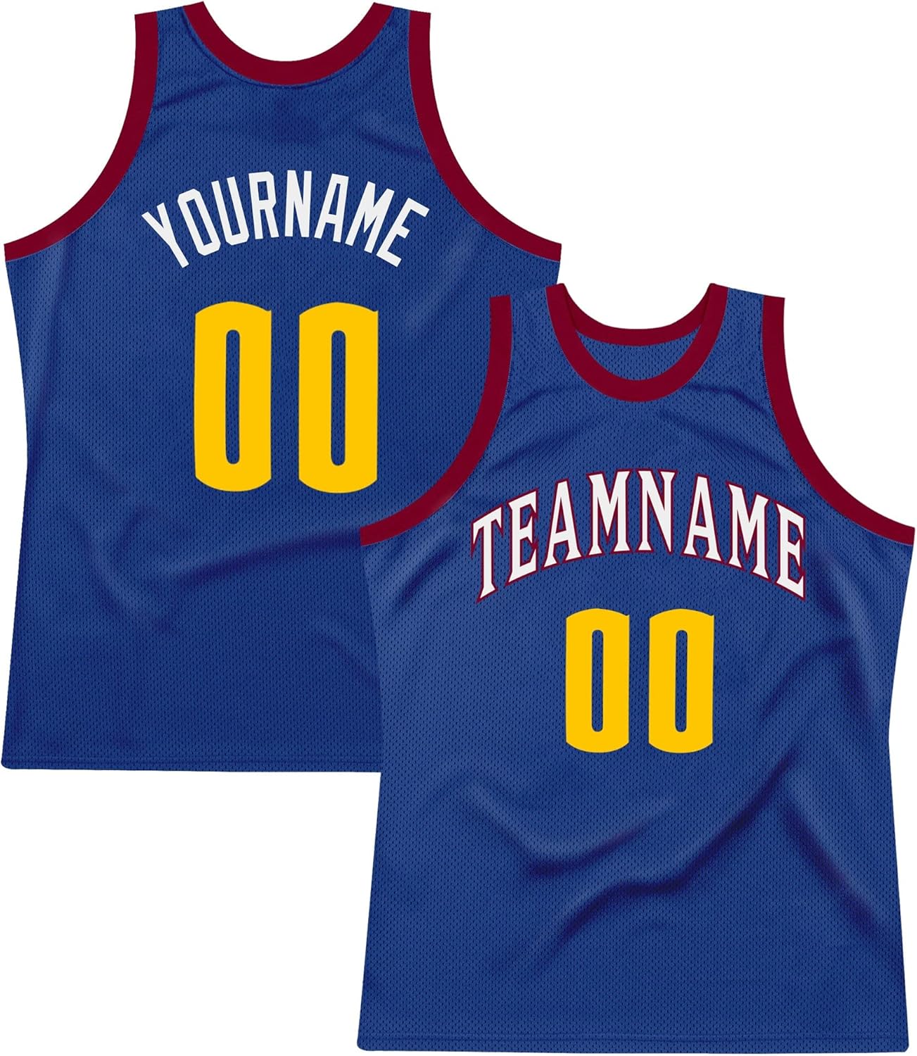 Custom Name Team Name Number Red White-Royal Authentic Throwback Basketball Jersey, Personalized Uniform Basketball Shirt - Image 21