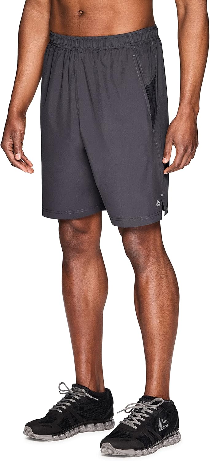 RBX Active Men's 9-Inch Inseam Stretch Woven Athletic Basketball Gym Shorts with Pockets - Image 4