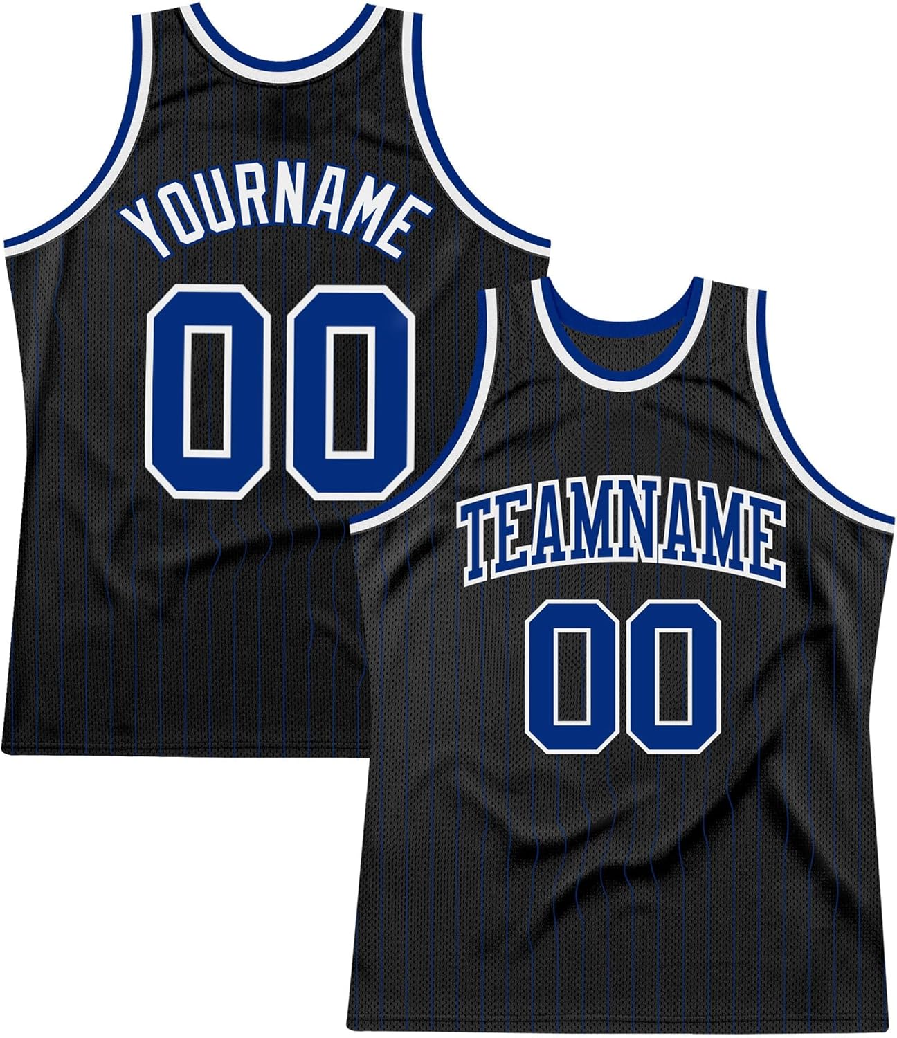 Custom Name Team Name Number Black White Pinstripe Maroon-White Authentic Basketball Jersey, Personalized Basketball Jersey - Image 35