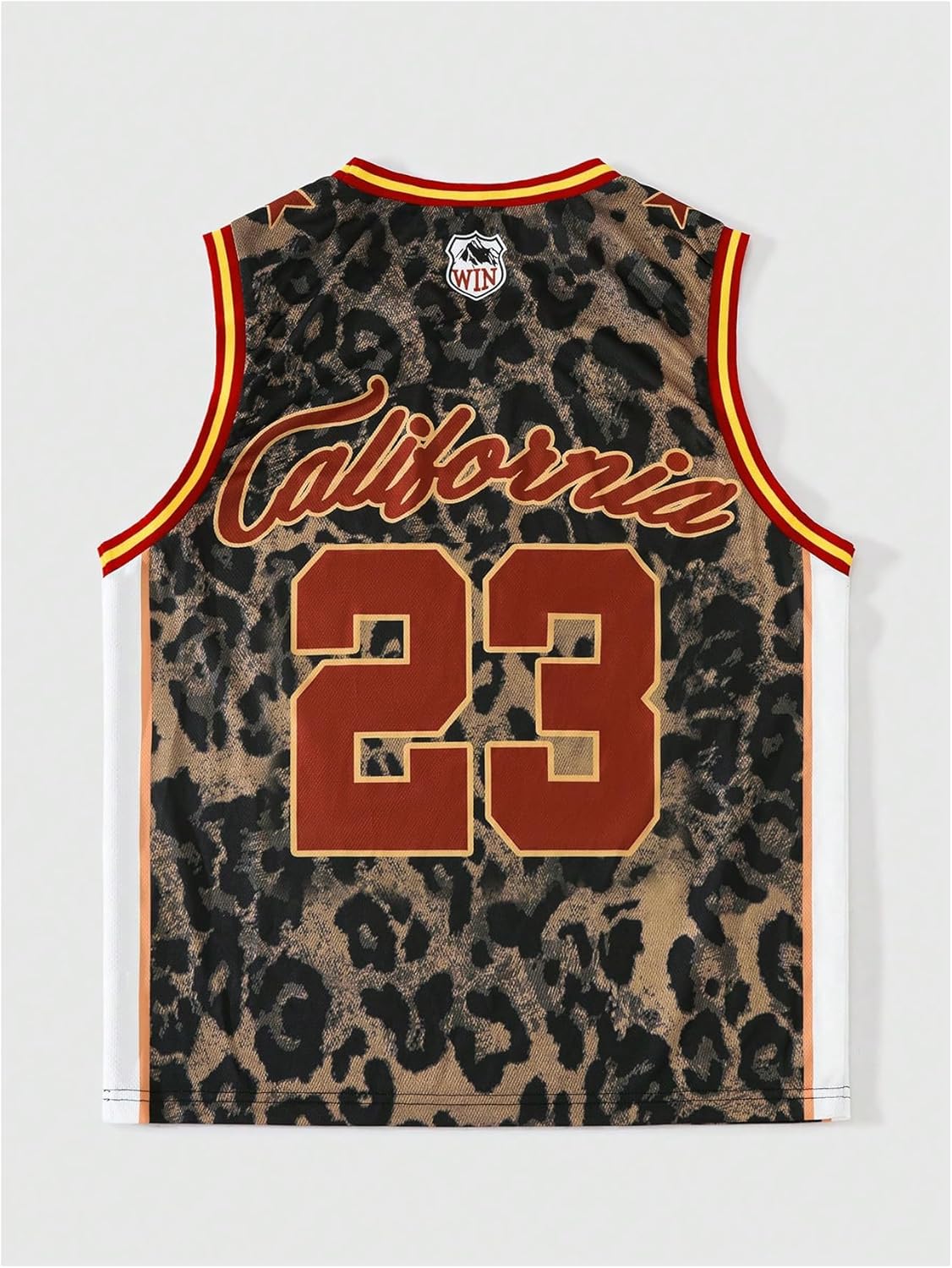 Men's Jersey Shirts Leopard Number Print Sleeveless Tank Tops Athletic Sports Basketball Shirts - Image 2
