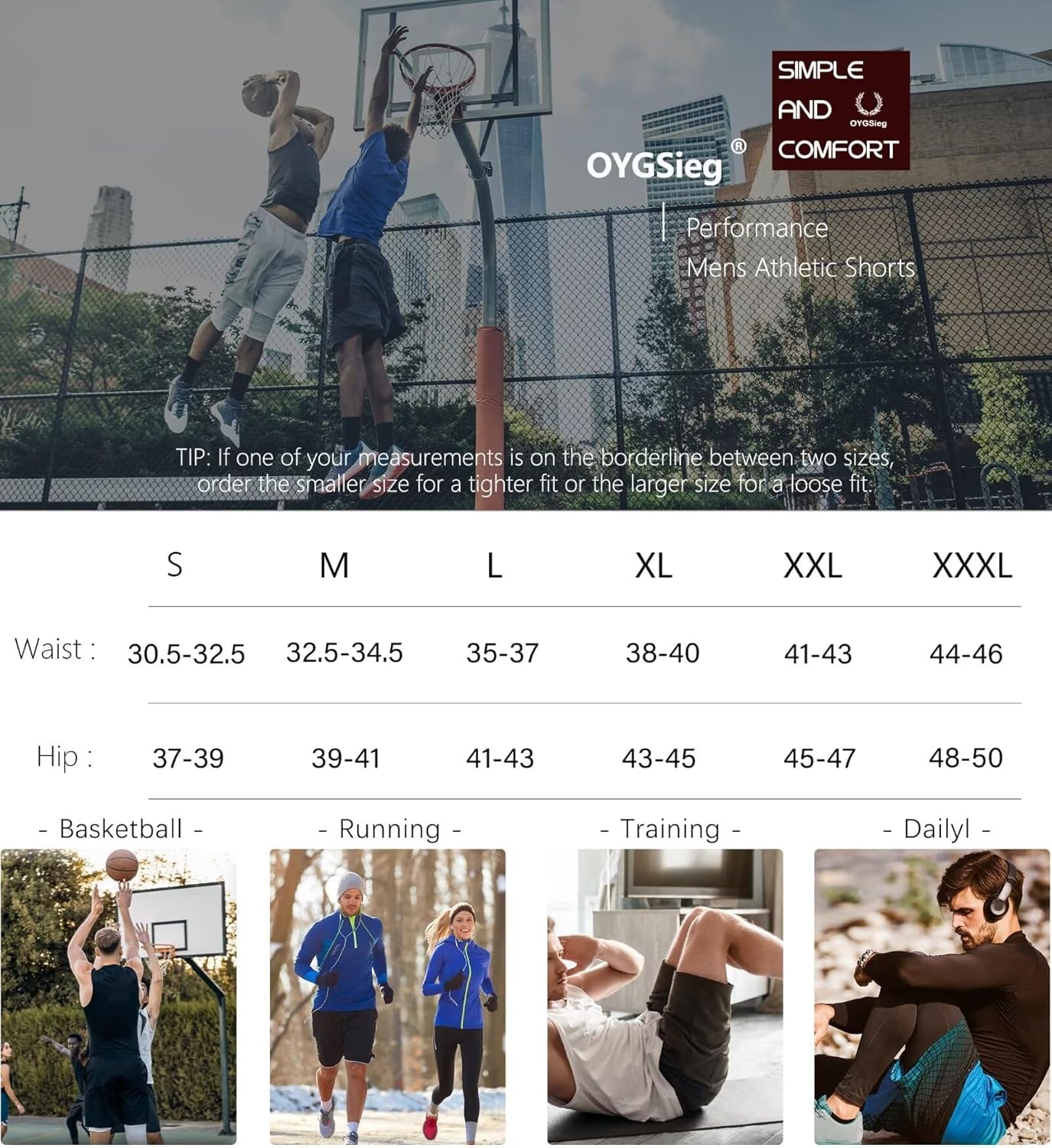 OYGSieg 6 Pack Mens Mesh Athletic Basketball Shorts Gym Shorts with Pockets, Quick Dry Workout Running Shorts Casual for Men - Image 6