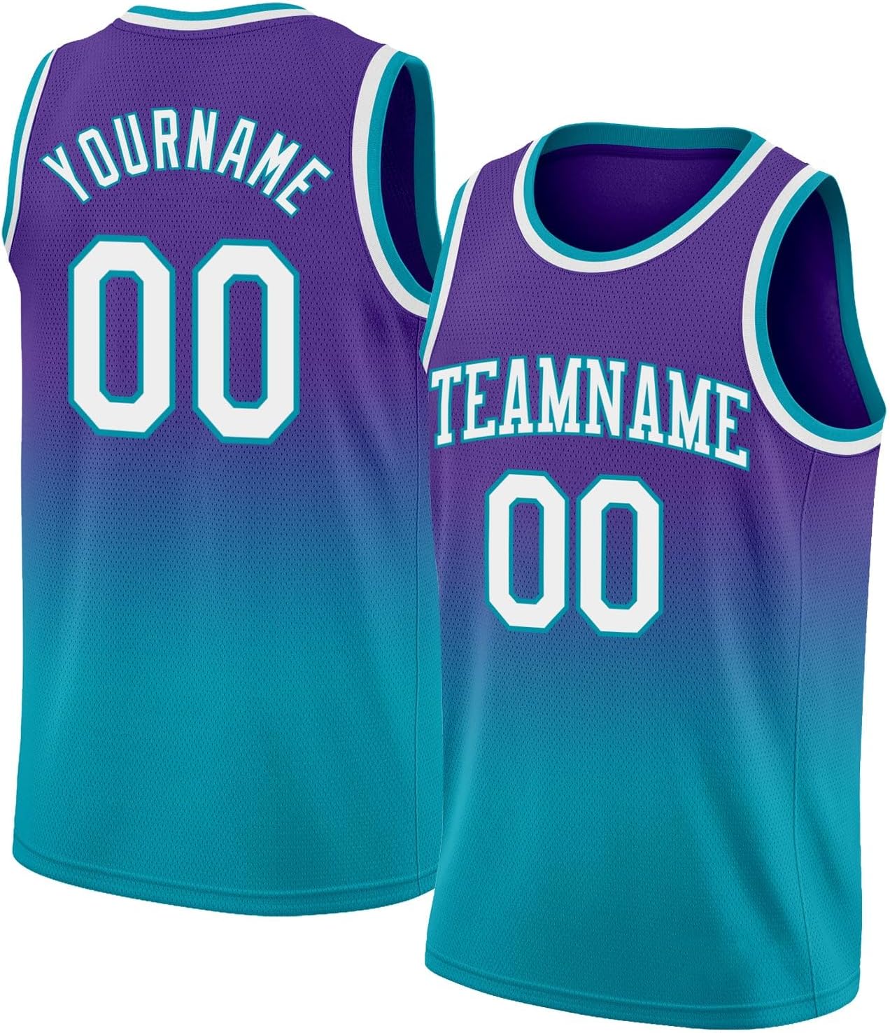 Custom Name Team Name Number Navy White-Gold Authentic Fade Fashion Basketball Jersey, Personalized Basketball Jersey - Image 25