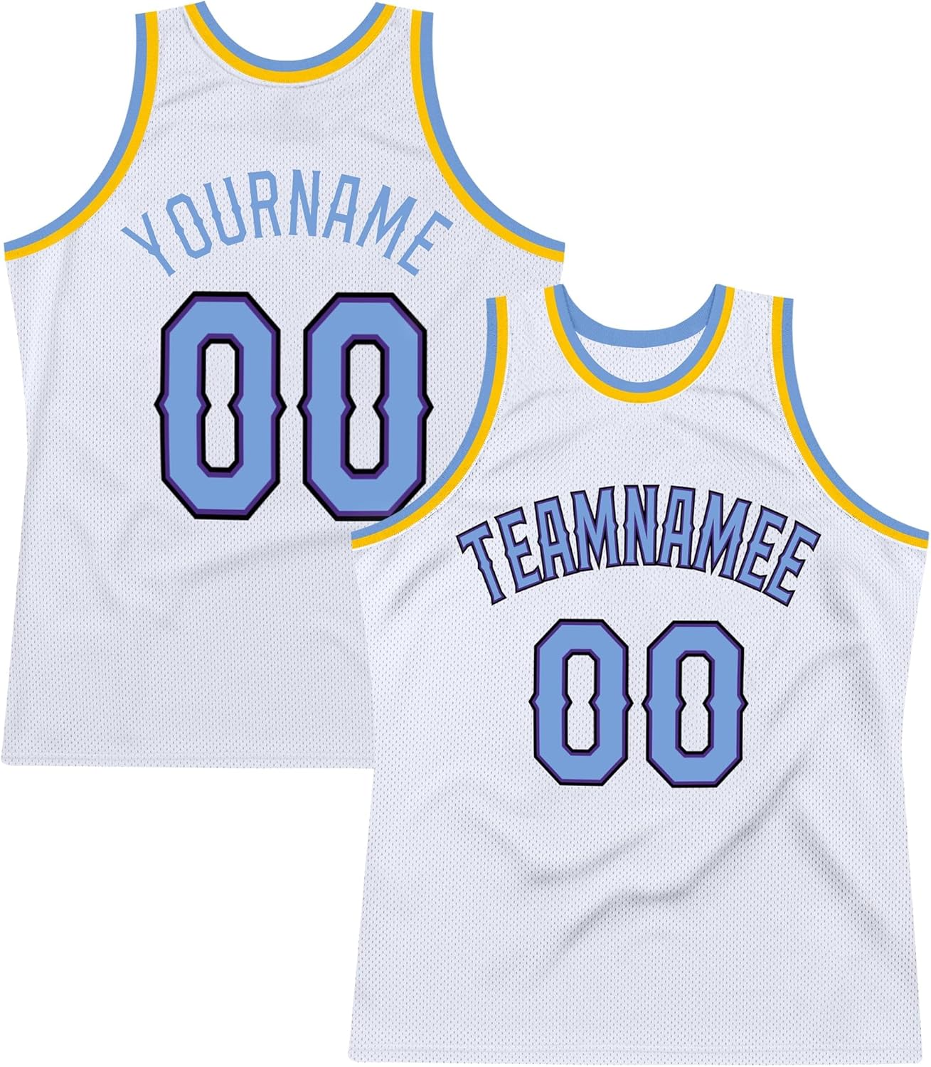Custom Name Team Name Number Blue Pinstripe White-Red Authentic Basketball Jersey, Personalized Uniform Basketball Shirt - Image 24