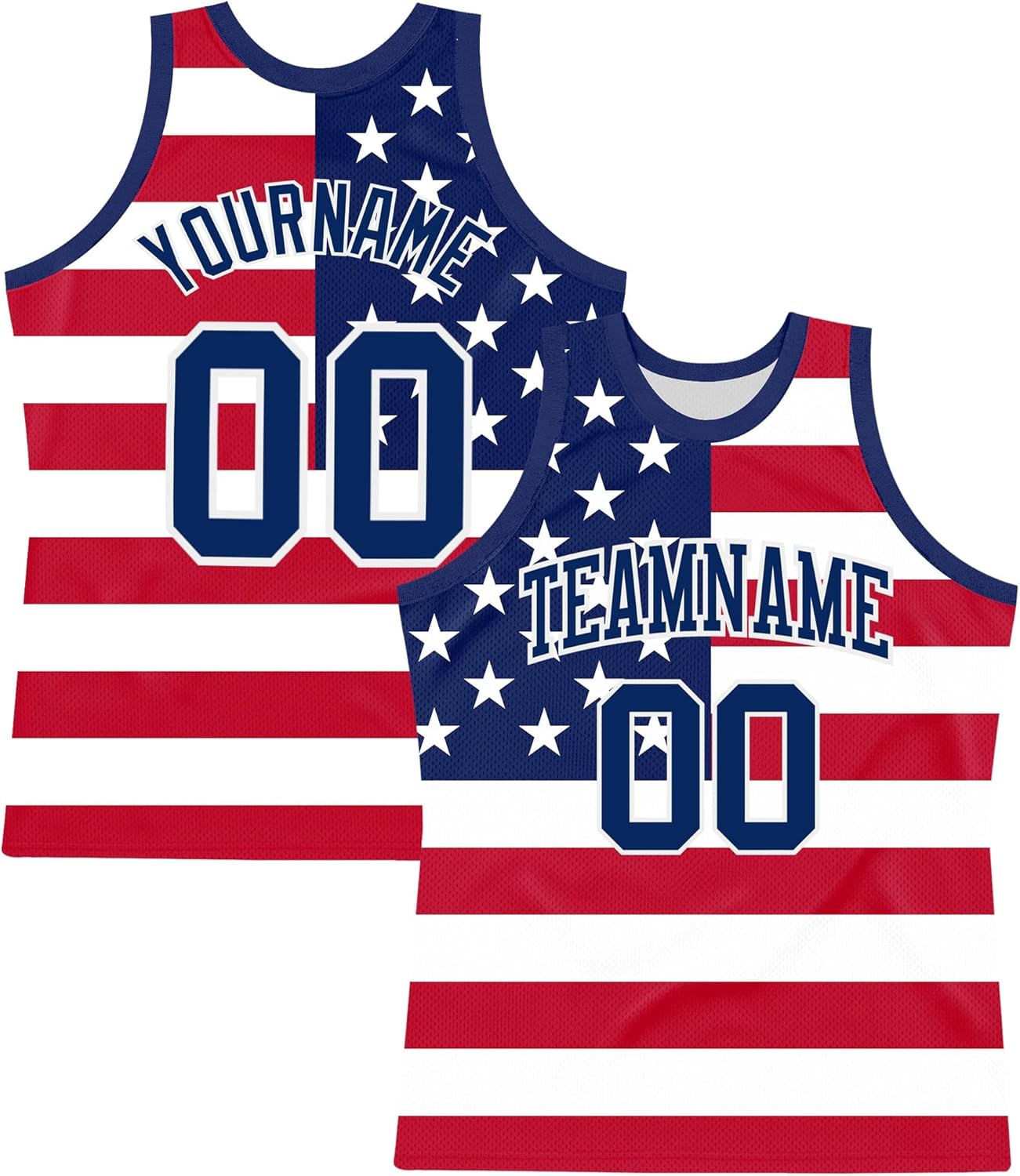 Custom Black Vintage USA Flag Crimson-Cream Gradient Fashion Basketball Jersey - Image 9
