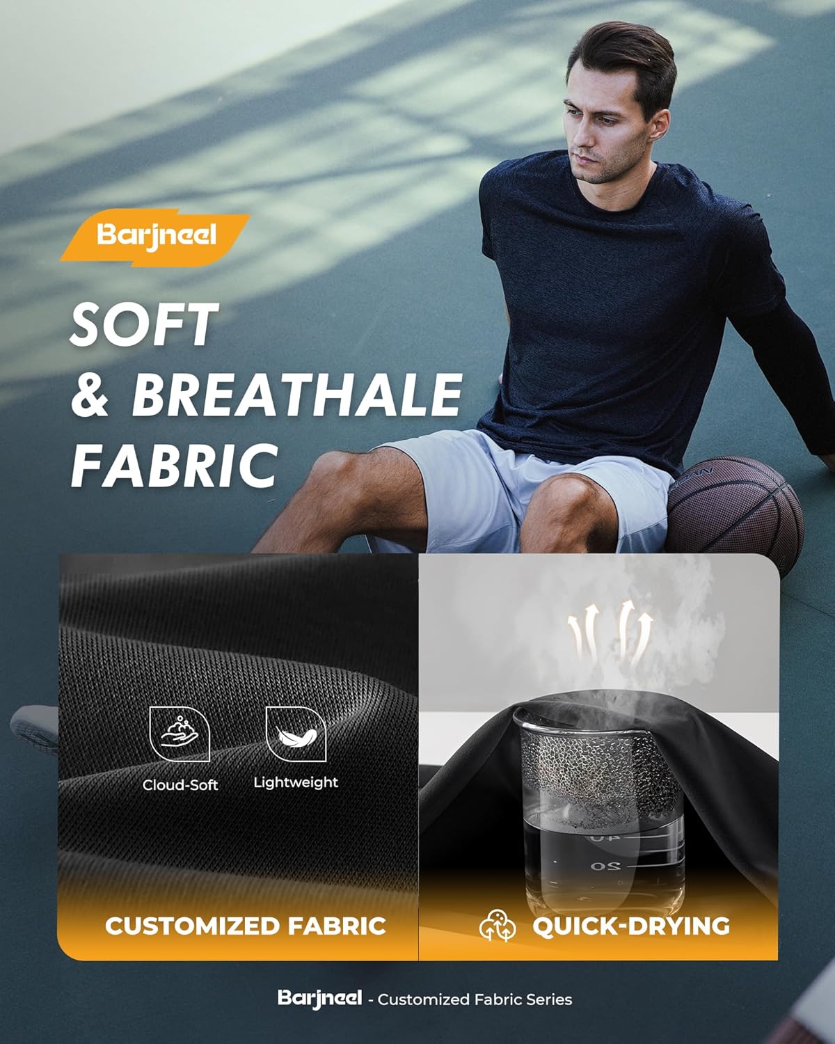 2 Pack Mens Gym Basketball Shorts - Athletic Black Workout Quick Dry Shorts with Pockets for Casual Running - Image 2