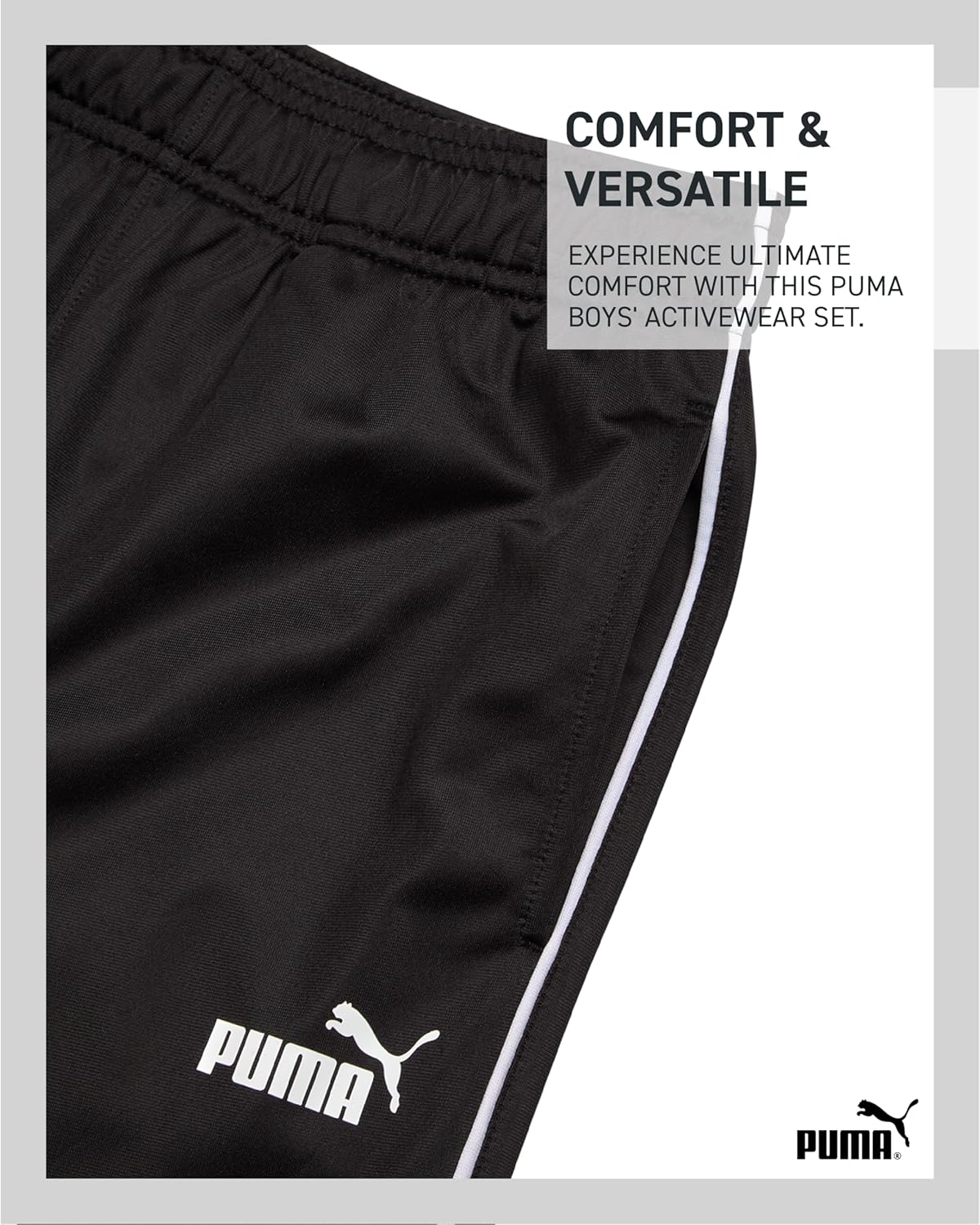 PUMA Boys Sweatpants Set - 3 Piece Fleece Pullover Long Sleeve Shirts Boys TShirt and Jogger Pants Kids Activewear Set (8-16) - Image 5