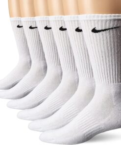 Nike unisex-adult Performance Cushion Crew Socks With Band (6 Pairs)