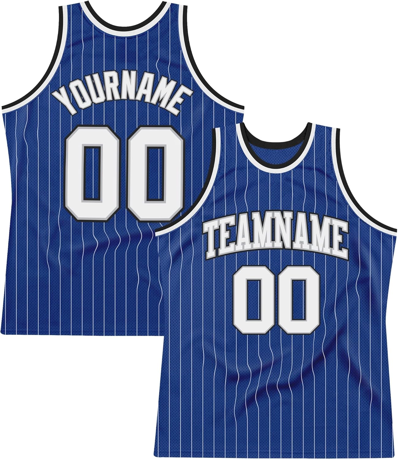 Custom Name Team Name Number Black Cream Pinstripe Camo Authentic Basketball Jersey, Personalized Uniform Basketball Shirt - Image 34