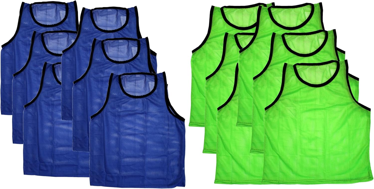 BlueDot Trading Adult & Youth Scrimmage Training Vests for Soccer, Basketball & More – Available in 1, 6, 12, 24 Packs - Image 42