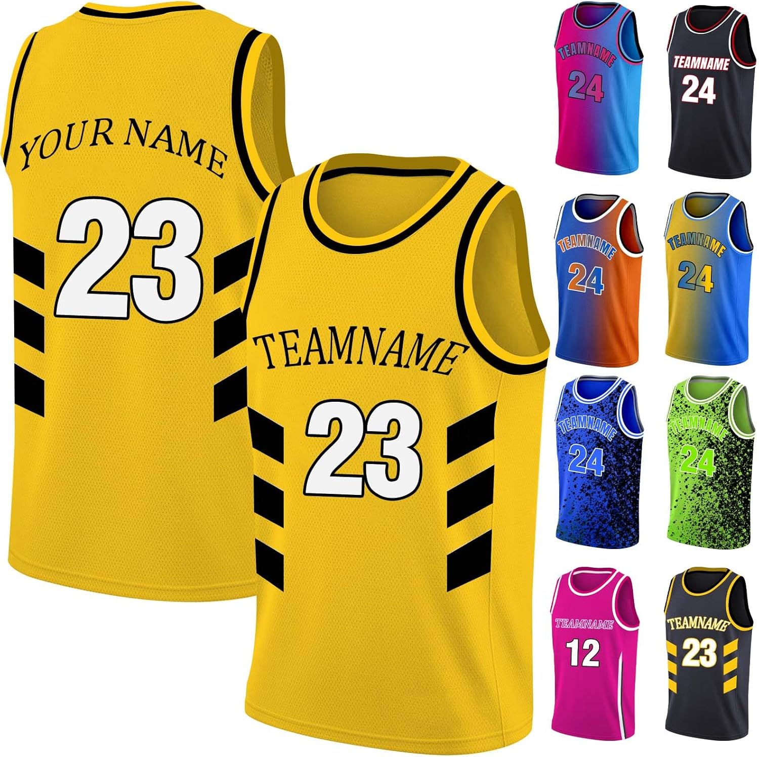Custom Basketball Jersey Team Name Number Personalized Practice Shirt for Men Youth Kids Boys College University, S~4XL - Image 19