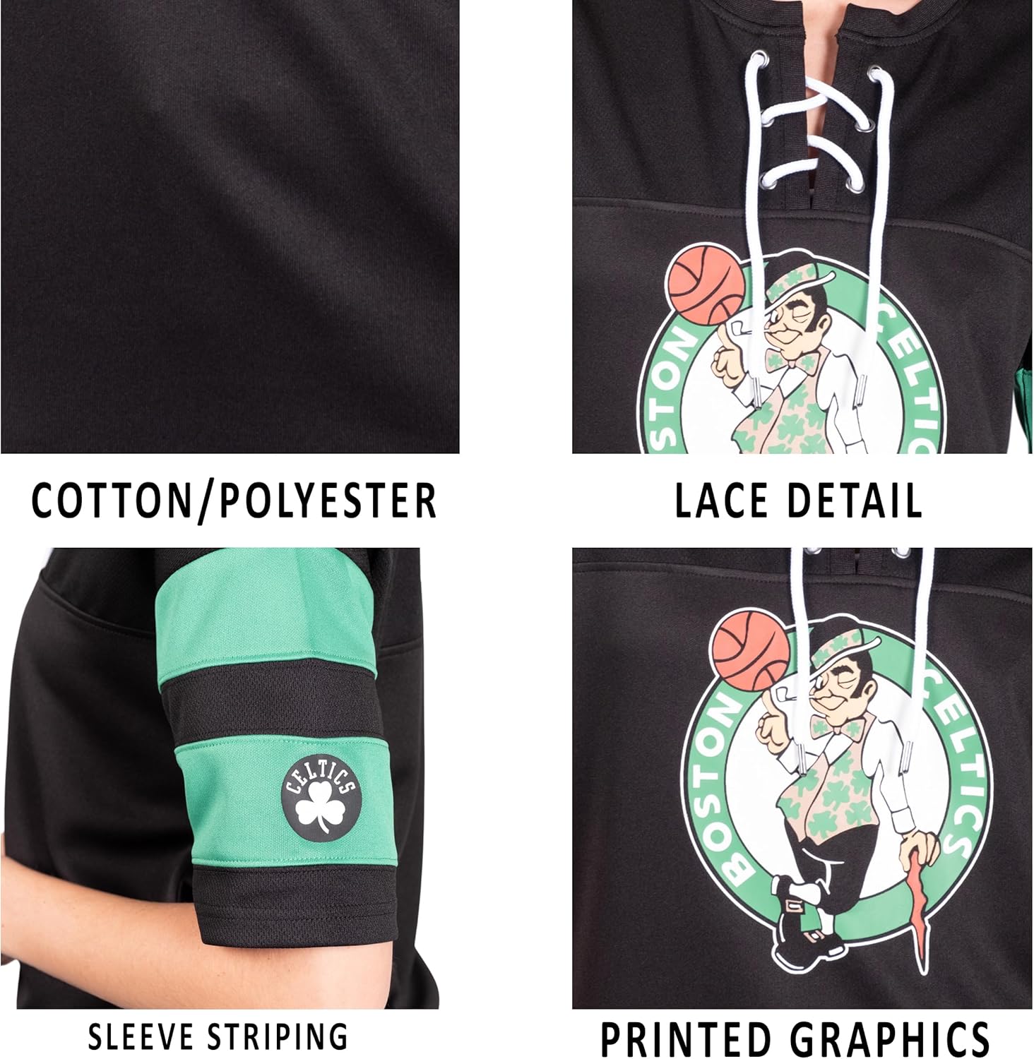 Ultra Game Women's NBA Official Super Soft Mesh Lace-up Jersey Shirt - Image 4