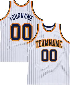 Custom Name Team Name Number White Purple Pinstripe Purple Authentic Basketball Jersey, Personalized Uniform Basketball Shirt