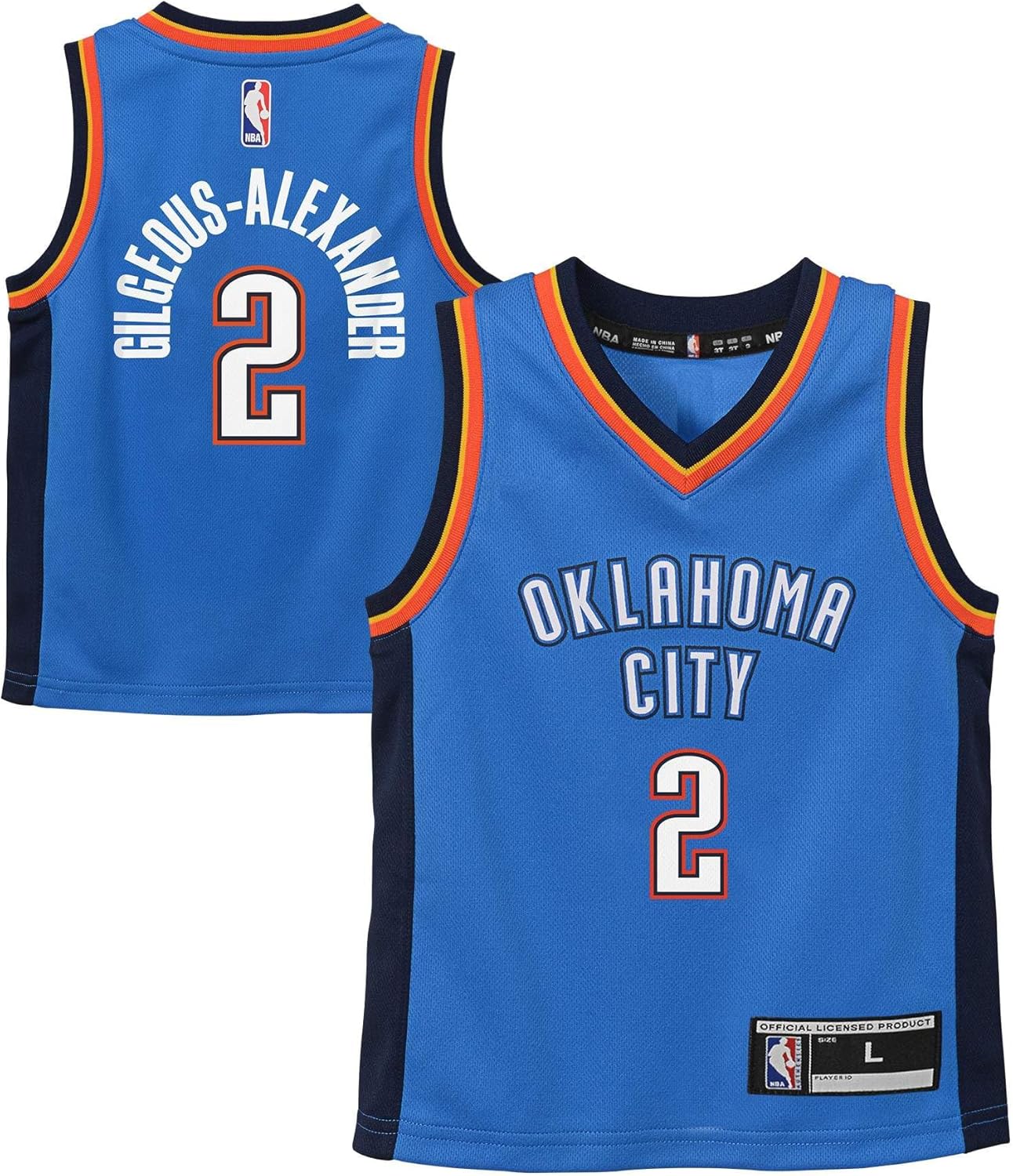 Shai Gilgeous-Alexander Oklahoma City Thunder NBA Toddler 2-4 Blue Icon Edition Player Jersey