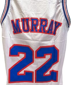 Murray #22 White Basketball Jersey - Costume & Everyday Wear Uniform - Space 90s Sports Movie Halloween - Adult Fan Gear Gift