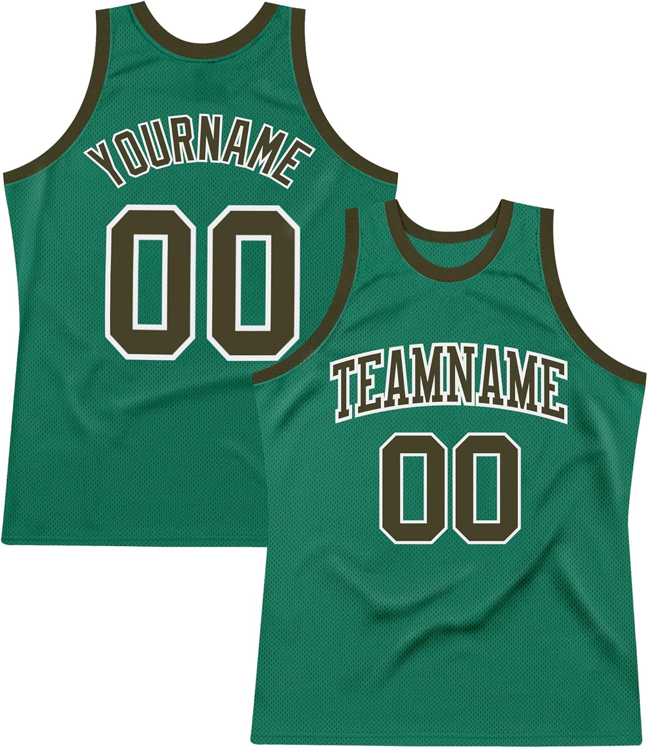 Custom Name Team Name Number Teal White Authentic Throwback Basketball Jersey, Personalized Basketball Jersey - Image 17