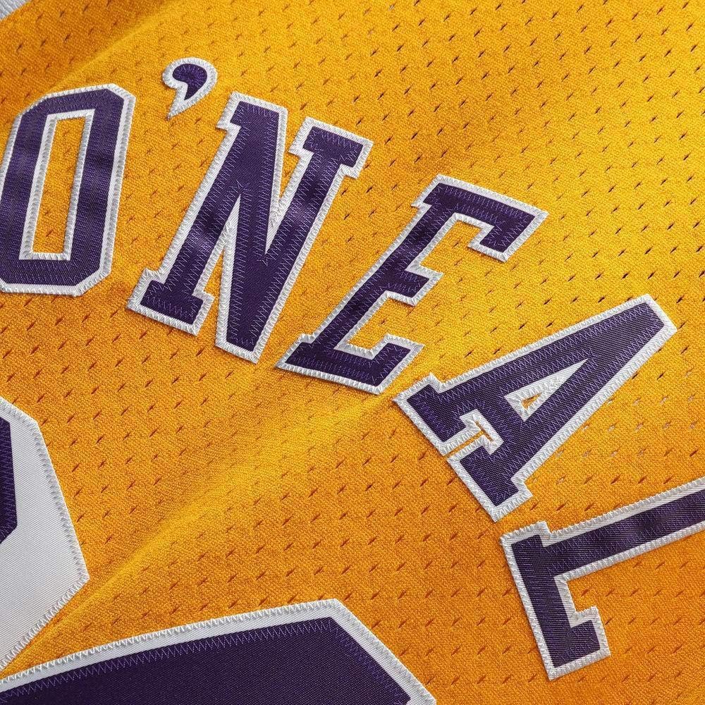 Shaquille O'Neal Los Angeles Lakers Mitchell & Ness NBA Throwback Gold Jersey - Image 4