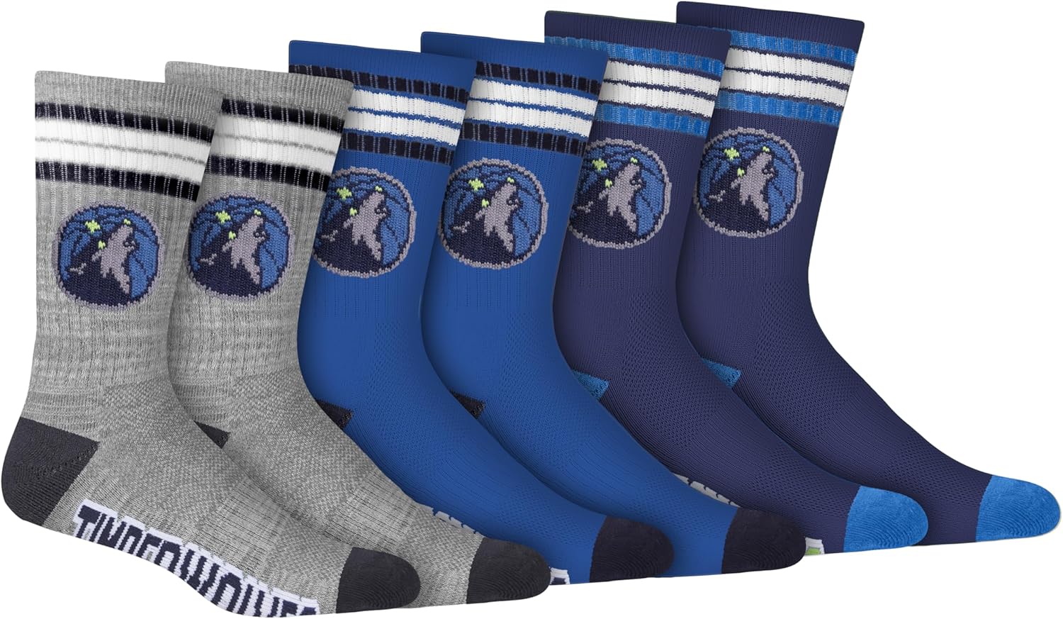Ultra Game Men's NBA Official Athletic Cushioned Secure Fit Team Crew Socks – 3 Pack - Image 24