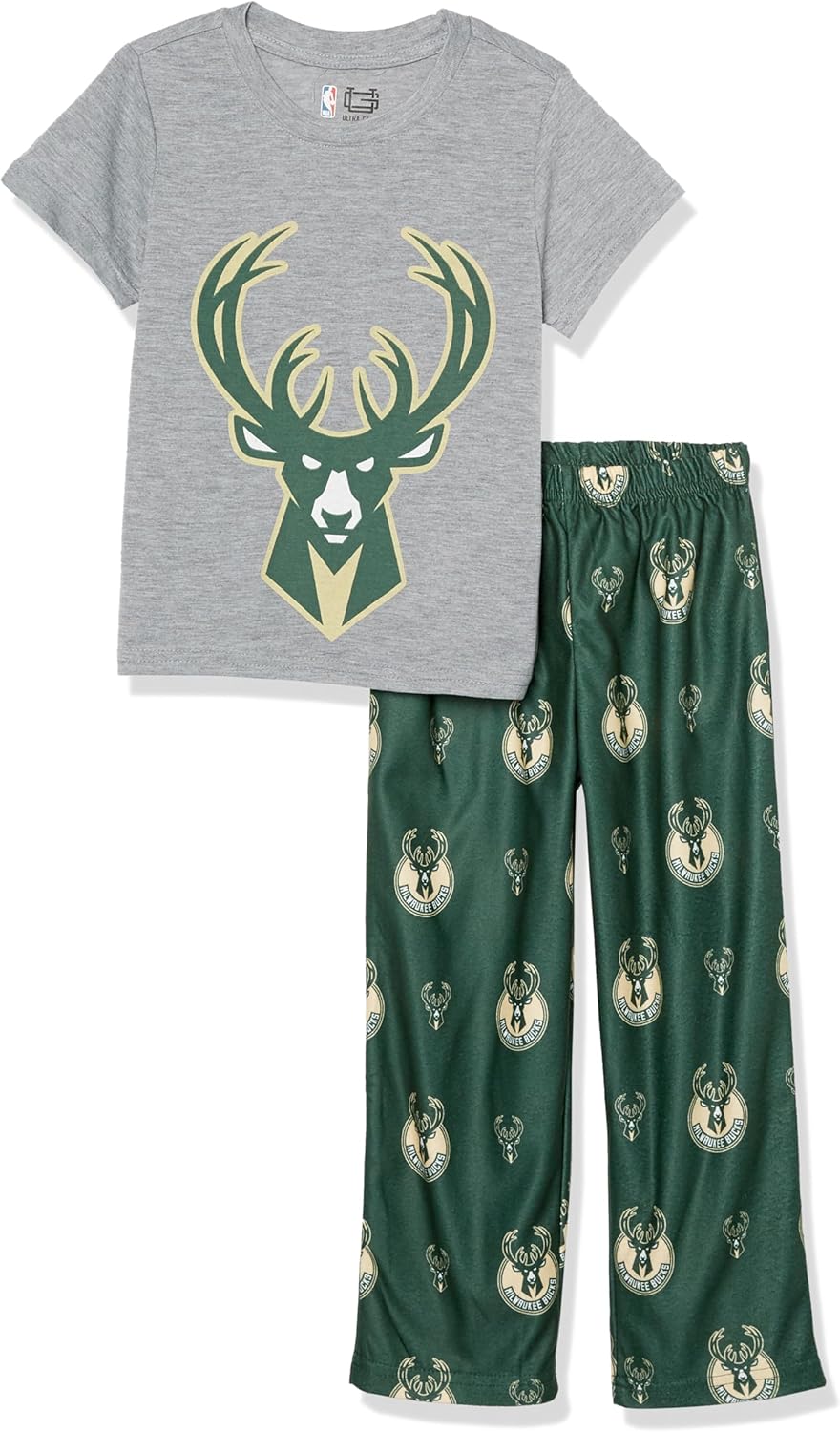Ultra Game Youth NBA Official 2 Piece Pajama Pants & T-Shirt Set - Image 34
