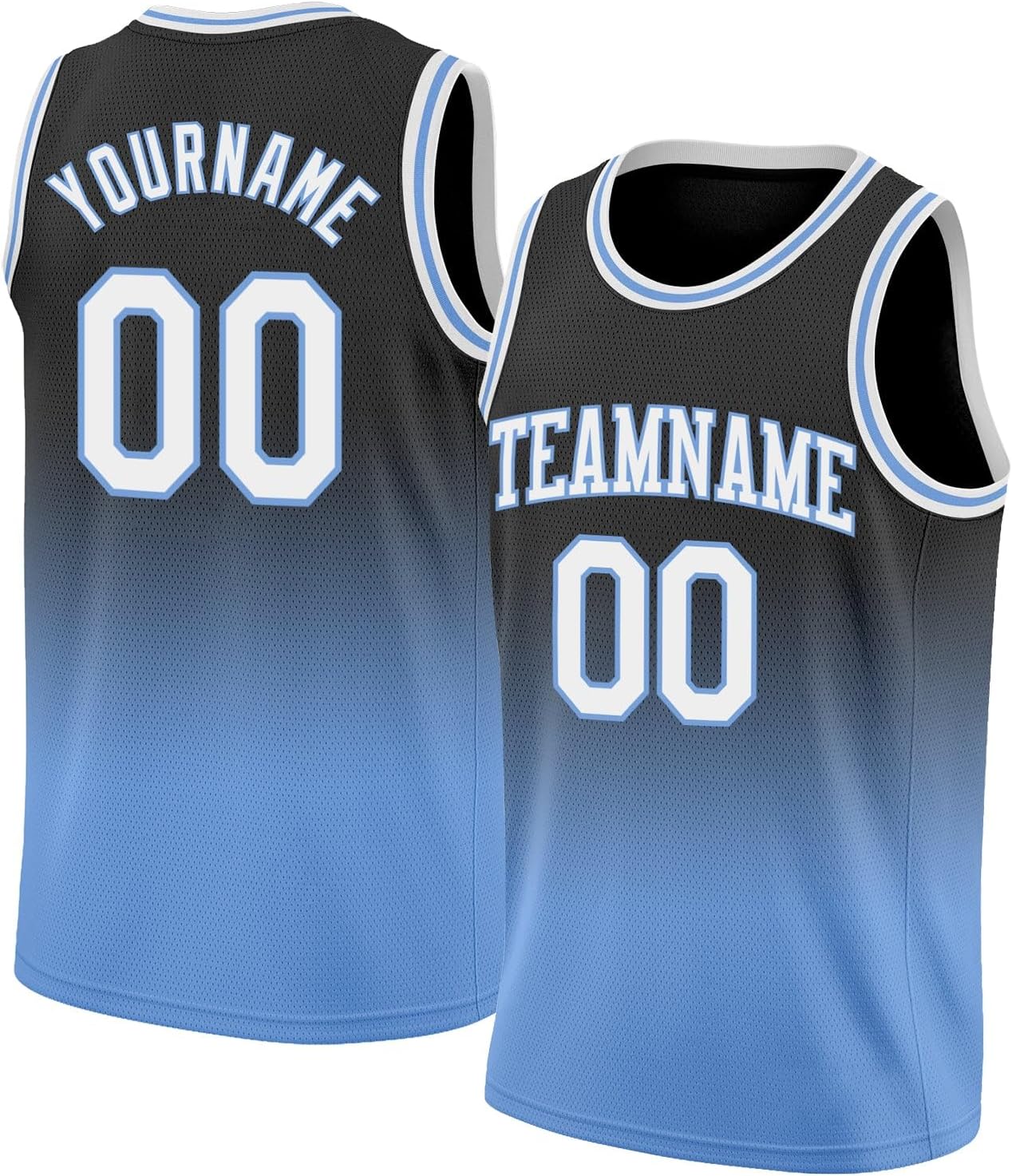 Custom Name Team Name Number Navy White-Gold Authentic Fade Fashion Basketball Jersey, Personalized Basketball Jersey - Image 33