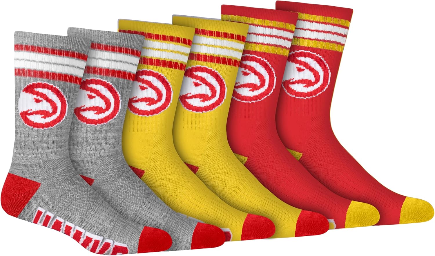 Ultra Game Men's NBA Official Athletic Cushioned Secure Fit Team Crew Socks – 3 Pack - Image 8