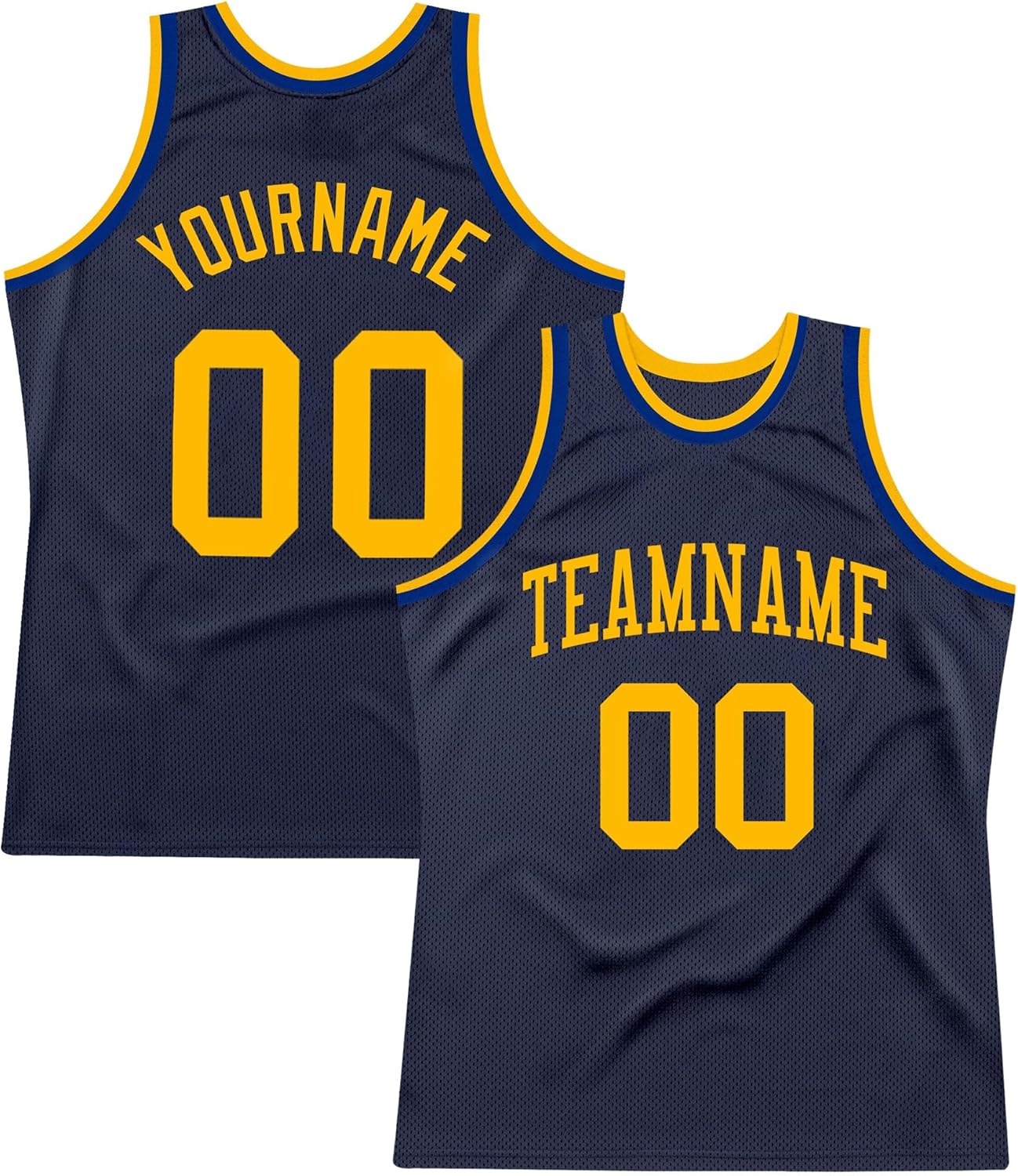 Custom Name Team Name Number Black Old Gold-Teal Authentic Throwback Basketball Jersey, Personalized Basketball Jersey - Image 18