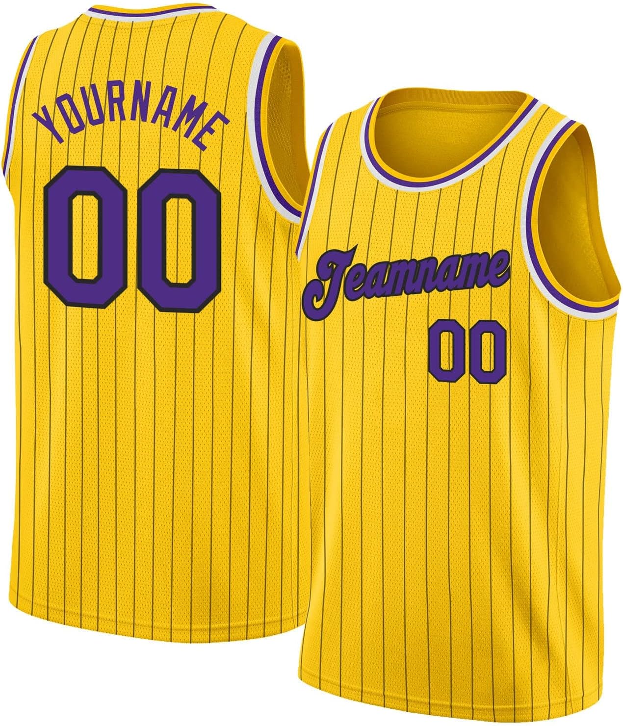 Custom Name Team Name Number Orange Blue-Navy Authentic Throwback Basketball Jersey, Personalized Uniform Basketball Shirt - Image 9