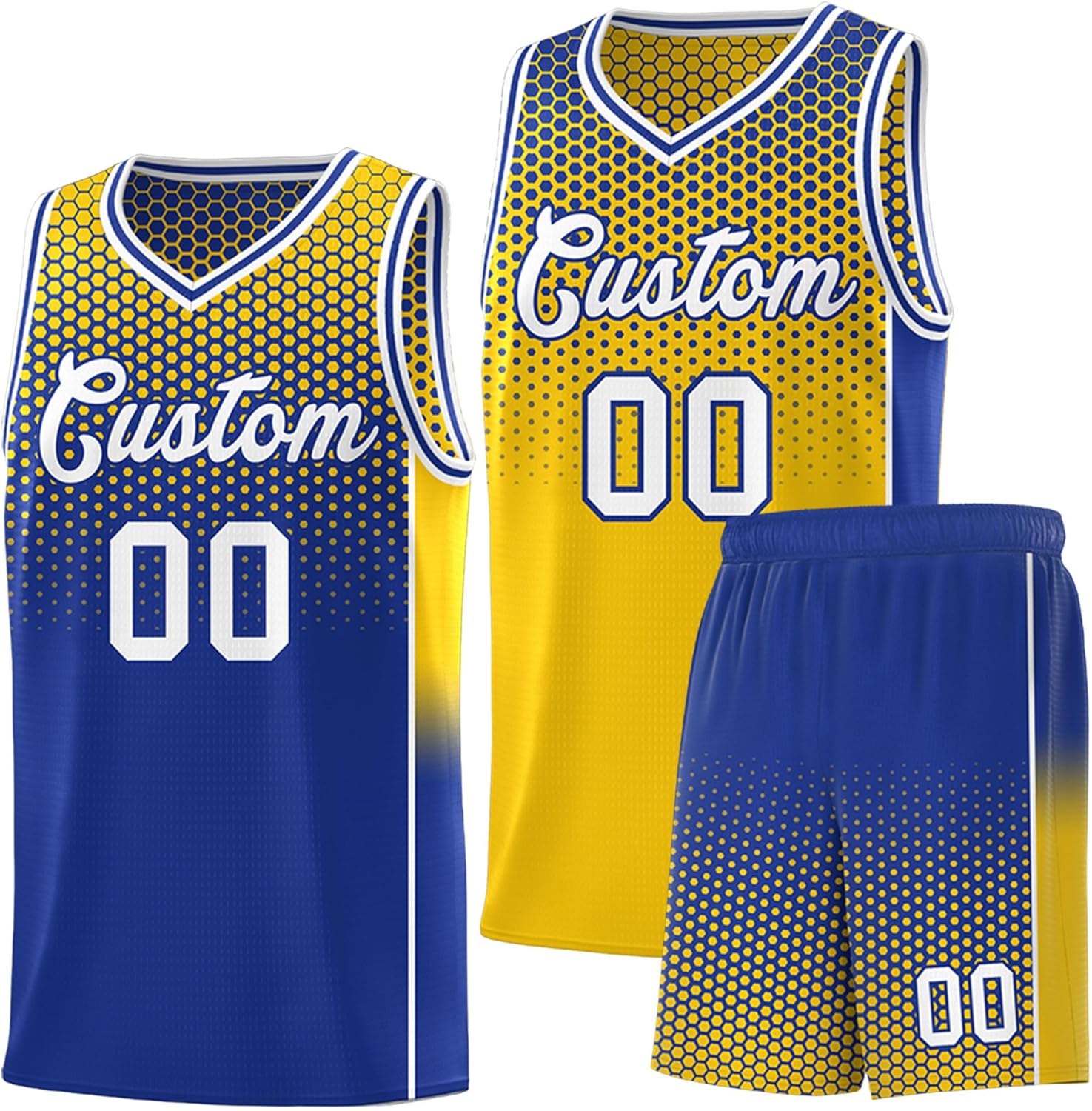 KXK Personalized Your Own Team Reversible Basketball Jersey for Men Women Youth - Custom Add Print Name Number Logo - Image 13