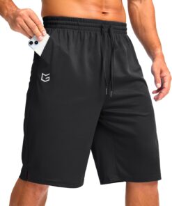 G Gradual Men's Athletic Shorts with Pockets 11" Long Basketball Shorts Lightweight Quick Dry Gym Workout Shorts for Men