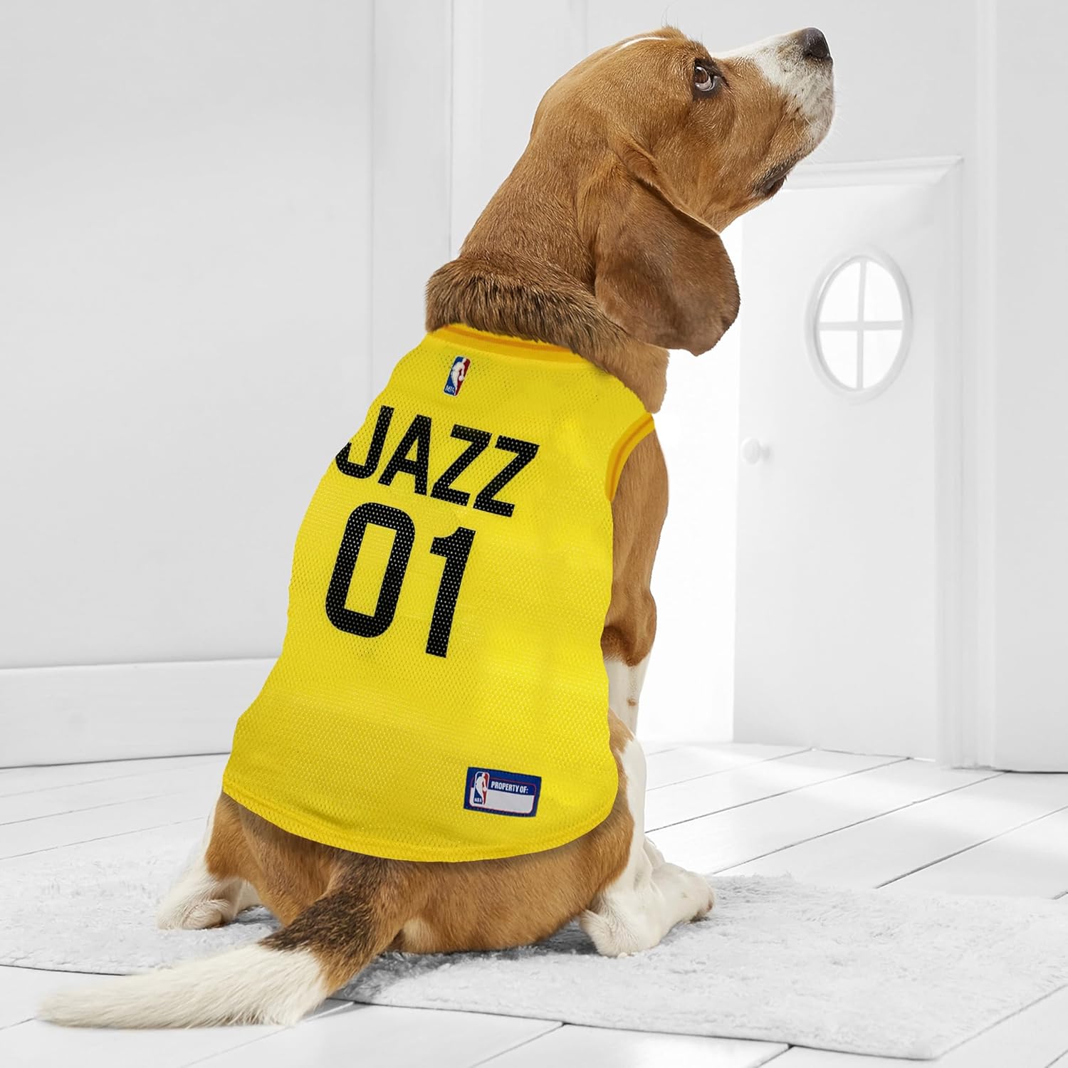 Pets First NBA Utah Jazz Dog Jersey, Medium- Tank Top Basketball Pet Jersey - Image 4