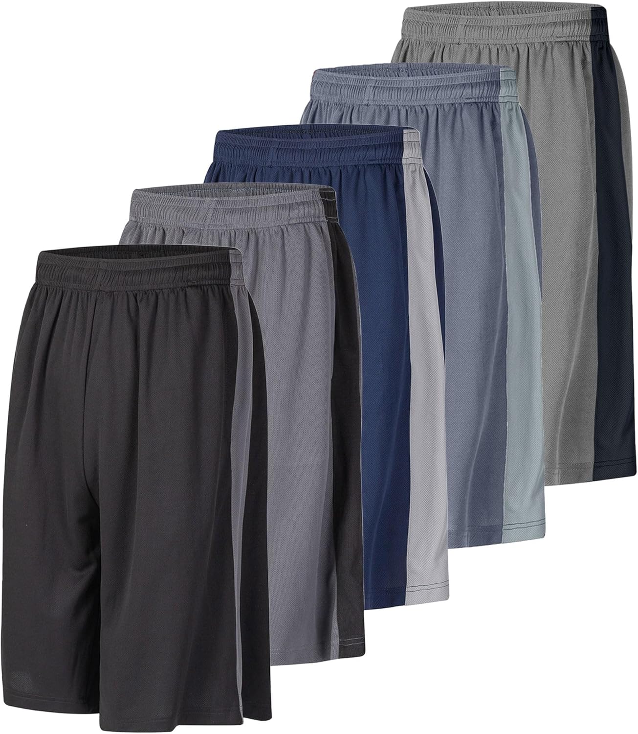 Men's Long Athletic Shorts Basketball Gym Quick Dry Camo Shorts with Pockets - Image 28