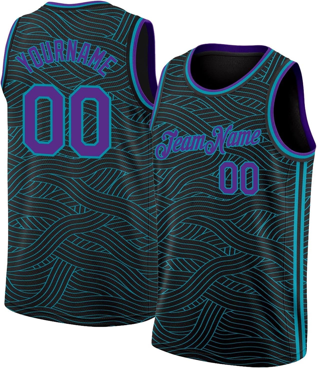 Custom Name Team Name Number Blue Orange-Royal Authentic Throwback Basketball Jersey, Personalized Uniform Basketball Shirt